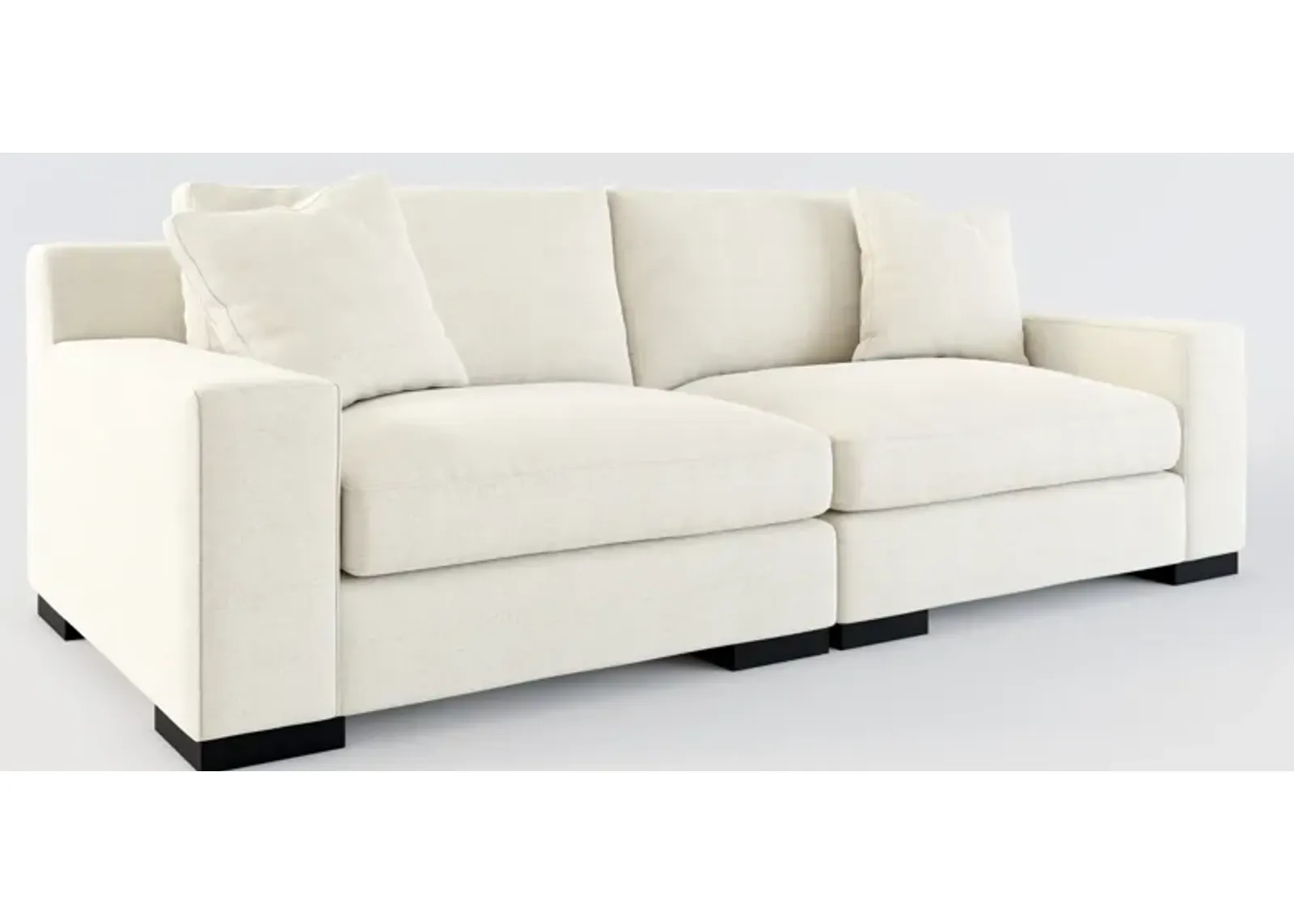 Bondi Foam Comfort 2-Piece Sofa - Curious Pearl