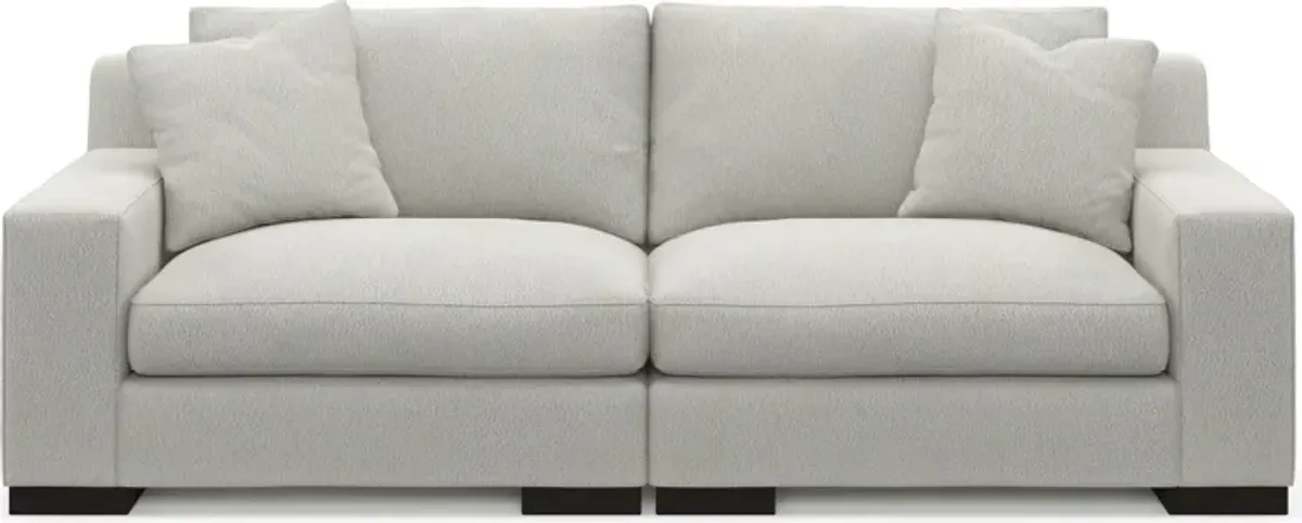 Bondi Foam Comfort 2-Piece Sofa - Oslo Snow