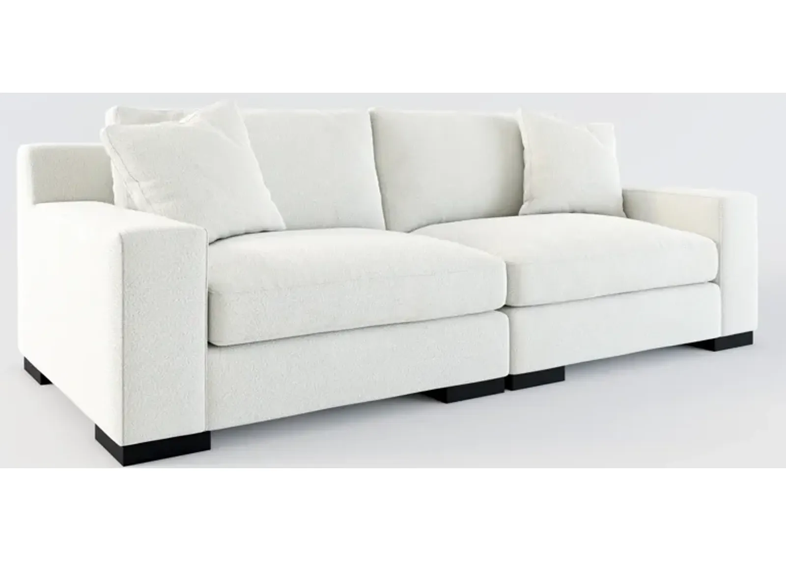 Bondi Foam Comfort 2-Piece Sofa - Oslo Snow