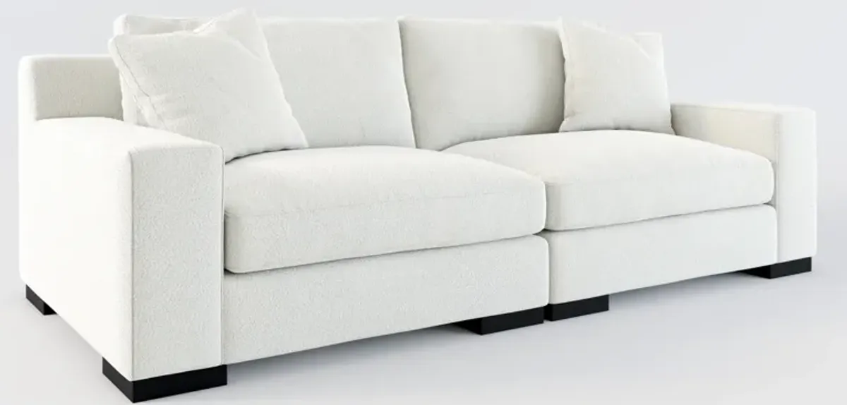 Bondi Foam Comfort 2-Piece Sofa - Oslo Snow