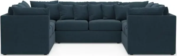 The Pitt Foam Comfort Sectional - Broderick Indigo