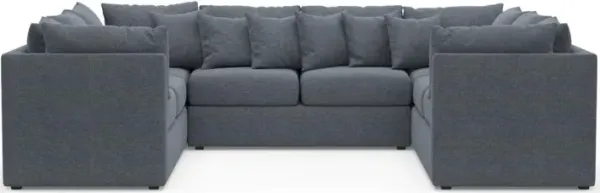 The Pitt Foam Comfort Sectional - Bridger Navy