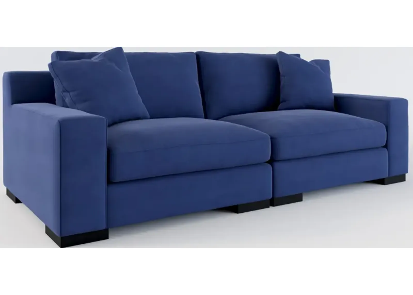 Bondi Foam Comfort 2-Piece Sofa - Abington Indigo