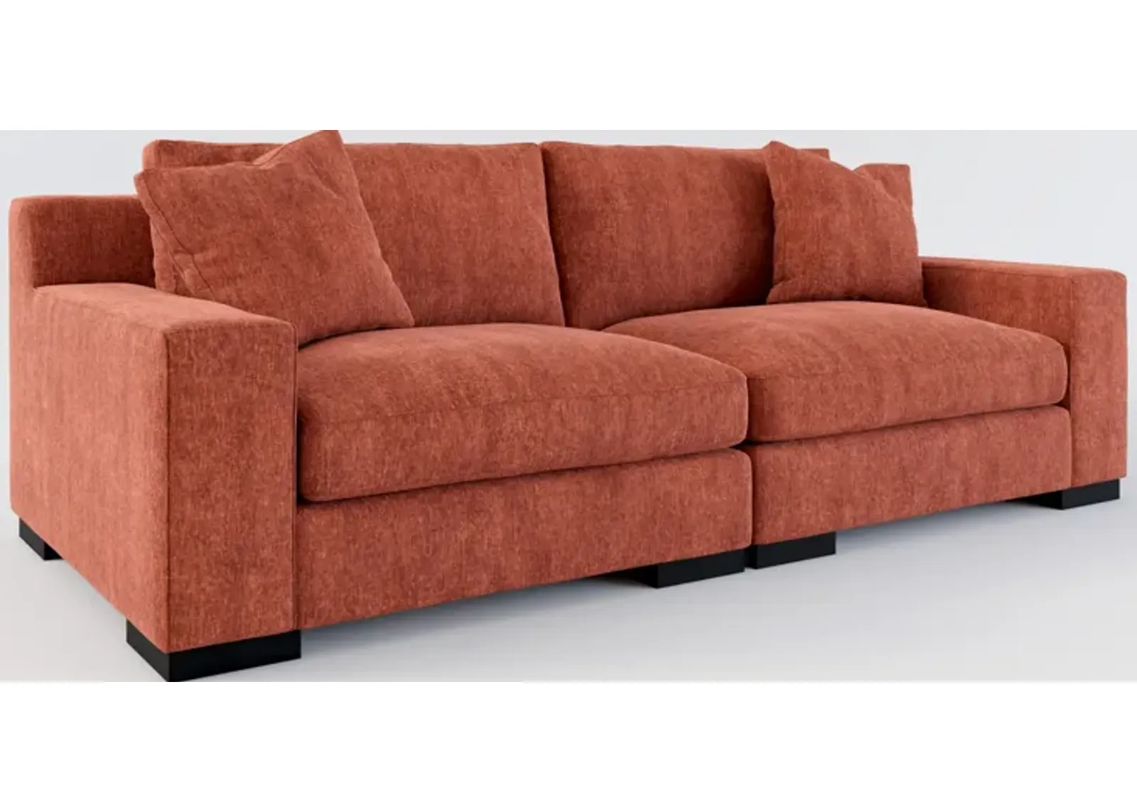 Bondi Foam Comfort 2-Piece Sofa - Contessa Paprika