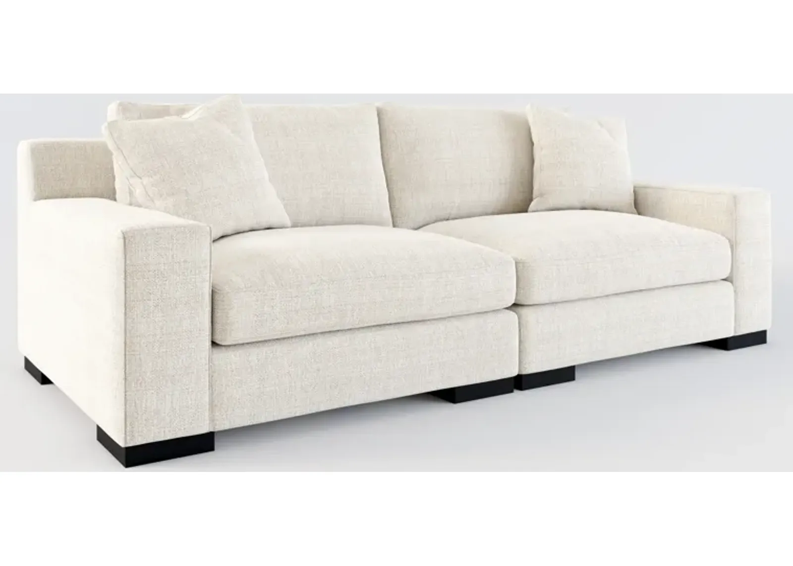 Bondi Foam Comfort 2-Piece Sofa - Mason Porcelain