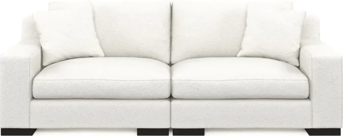 Bondi Foam Comfort 2-Piece Sofa - Bloke Snow