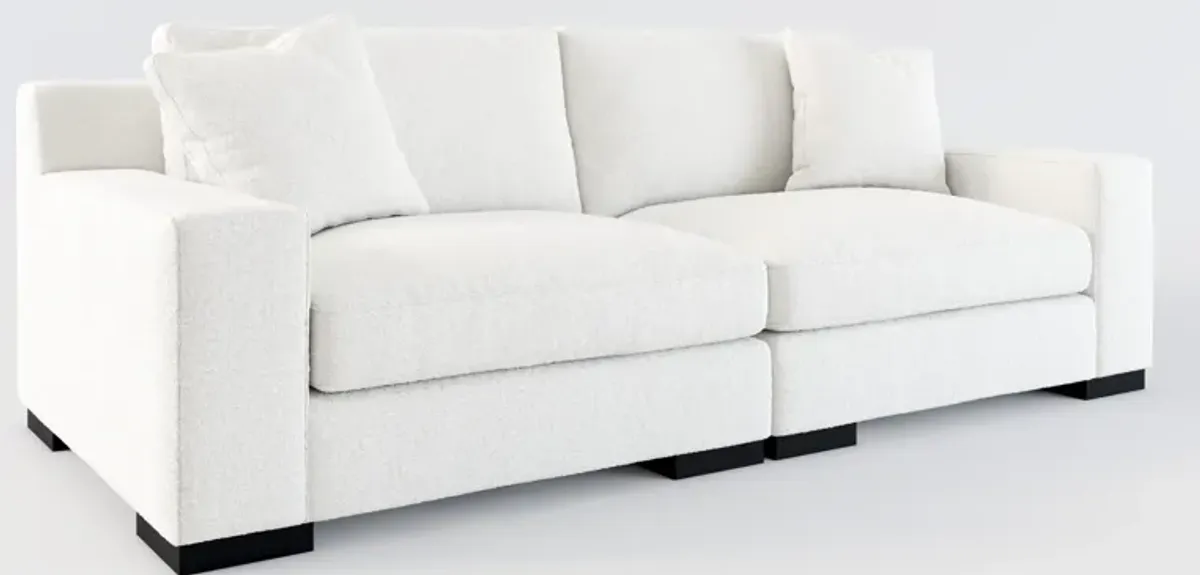 Bondi Foam Comfort 2-Piece Sofa - Bloke Snow