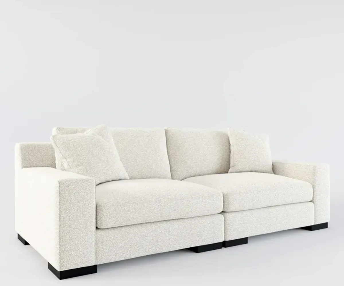 Bondi Foam Comfort 2-Piece Sofa - Muse Stone