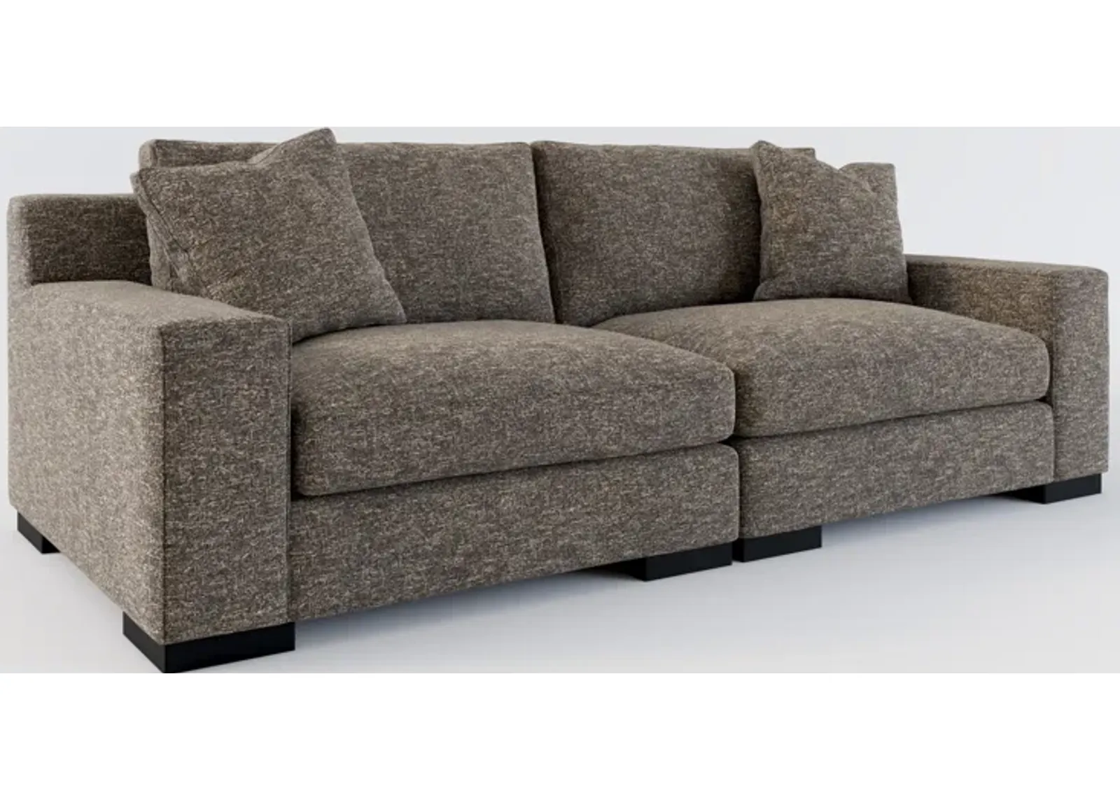 Bondi Foam Comfort 2-Piece Sofa - M Walnut