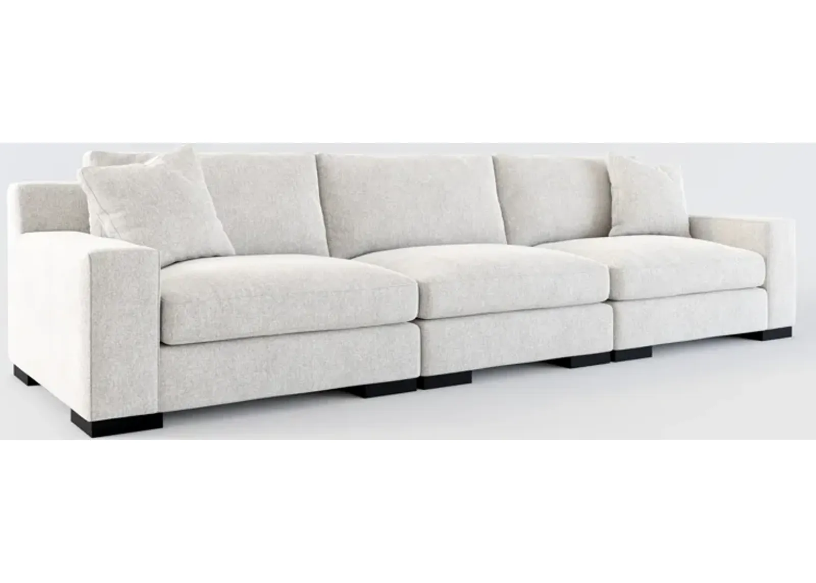 Bondi Foam Comfort 3-Piece Sofa - Burmese Granite