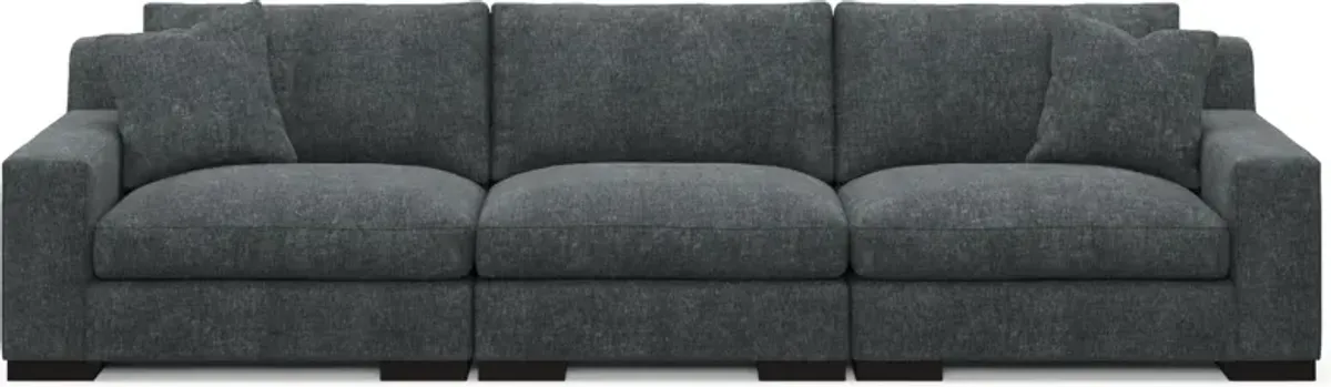 Bondi Foam Comfort 3-Piece Sofa - Contessa Shadow