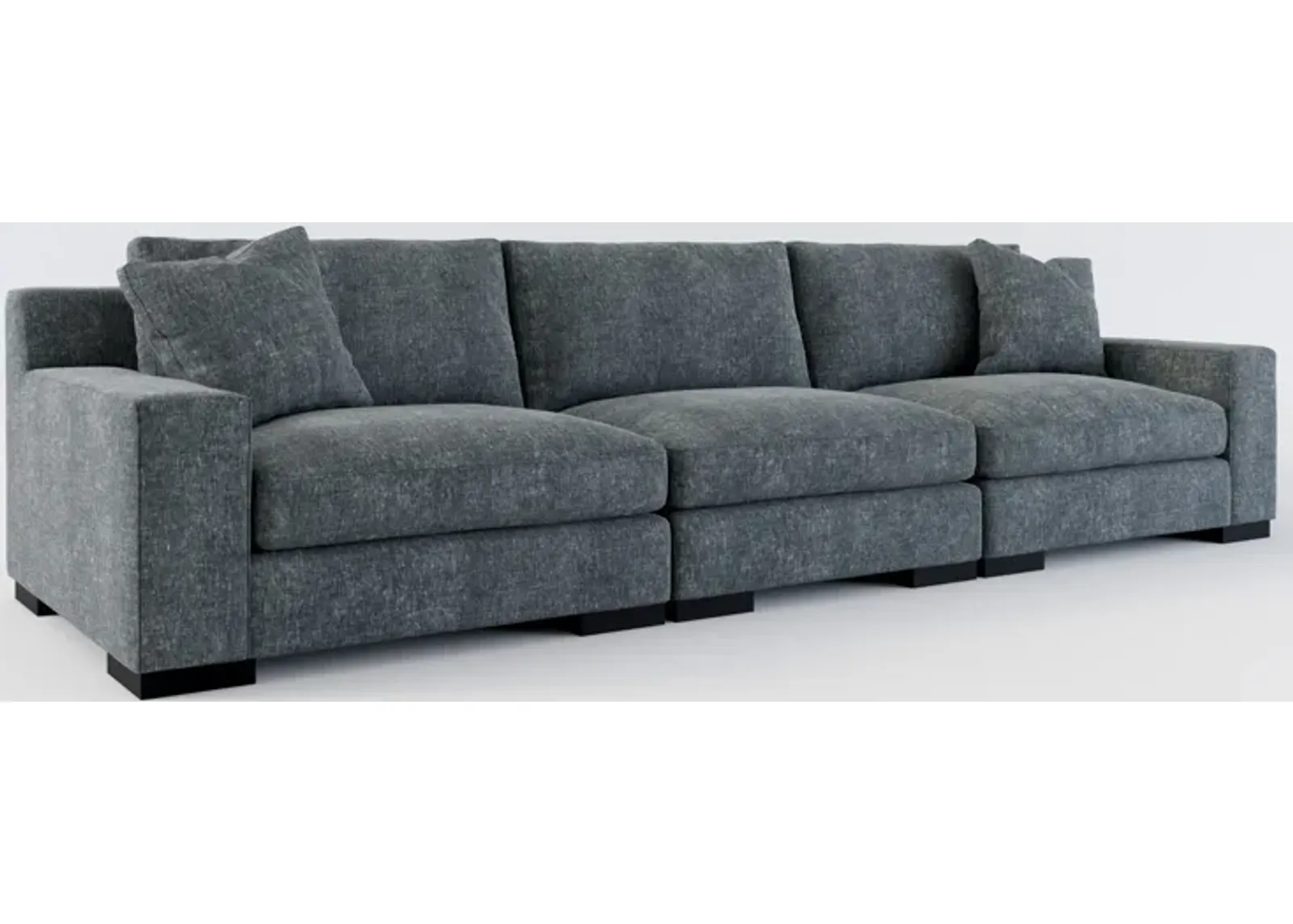 Bondi Foam Comfort 3-Piece Sofa - Contessa Shadow