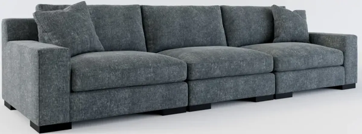 Bondi Foam Comfort 3-Piece Sofa - Contessa Shadow