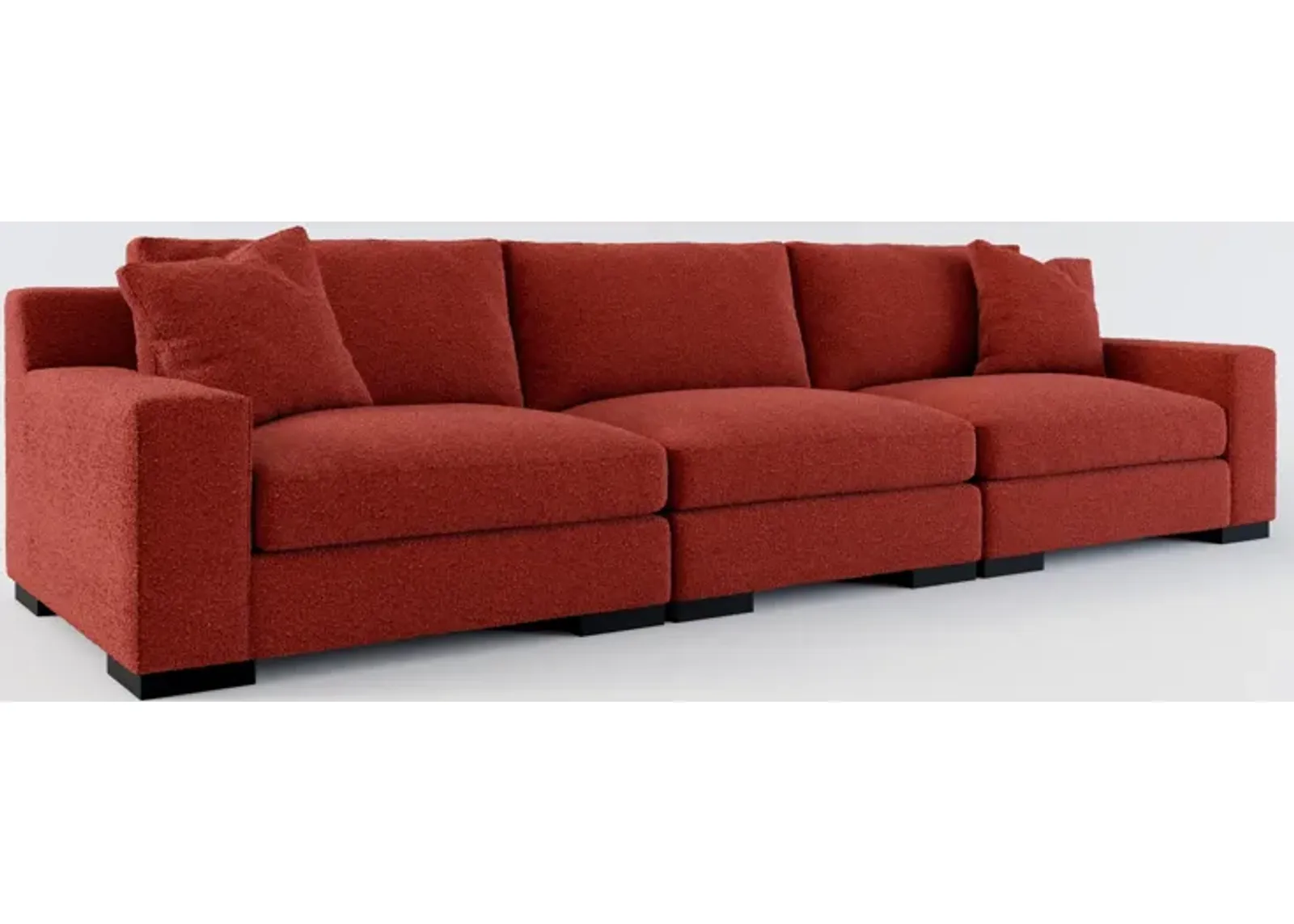 Bondi Foam Comfort 3-Piece Sofa - Bloke Brick