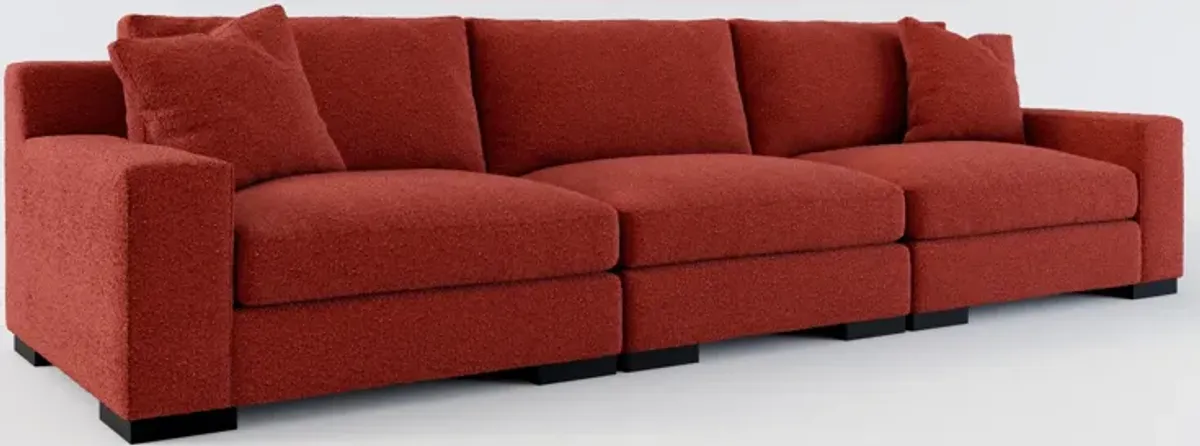 Bondi Foam Comfort 3-Piece Sofa - Bloke Brick