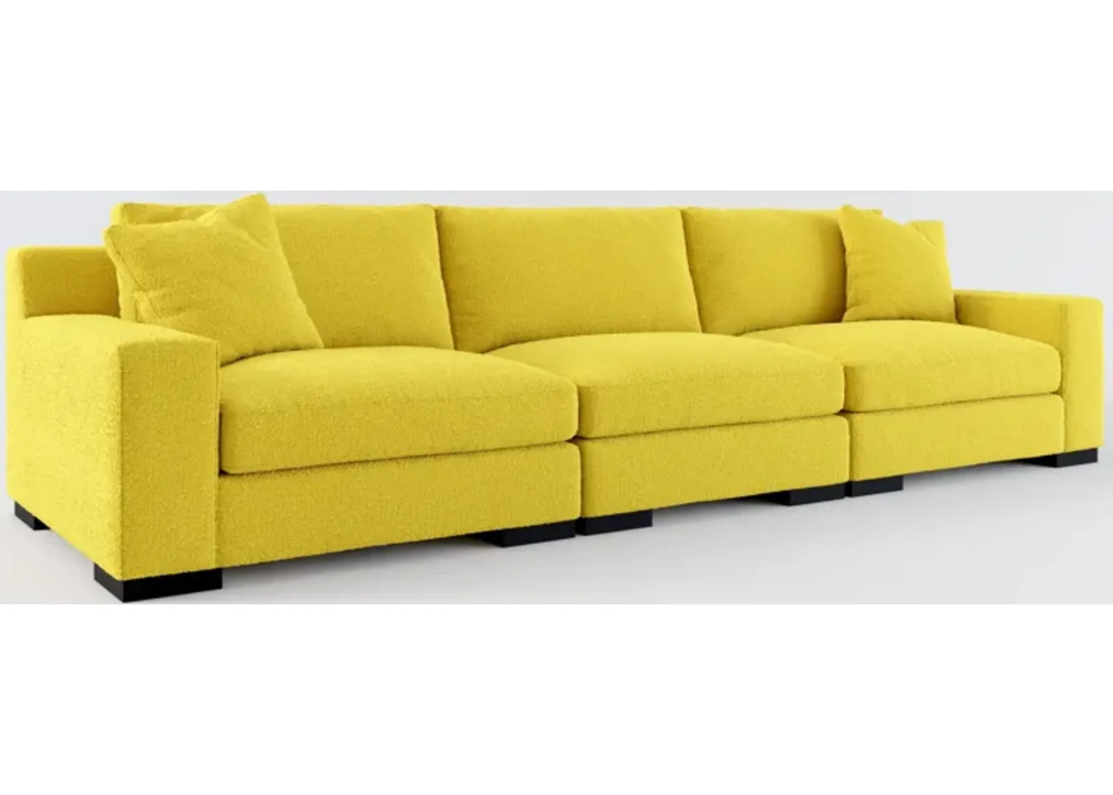 Bondi Foam Comfort 3-Piece Sofa - Bloke Goldenrod