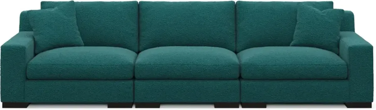 Bondi Foam Comfort 3-Piece Sofa - Bloke Peacock