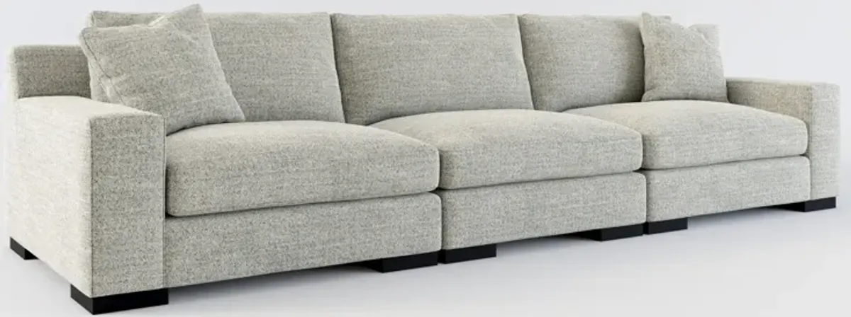 Bondi Foam Comfort 3-Piece Sofa - Pandora Pepper