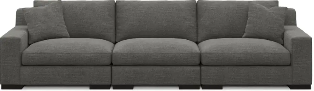 Bondi Foam Comfort 3-Piece Sofa - Curious Charcoal