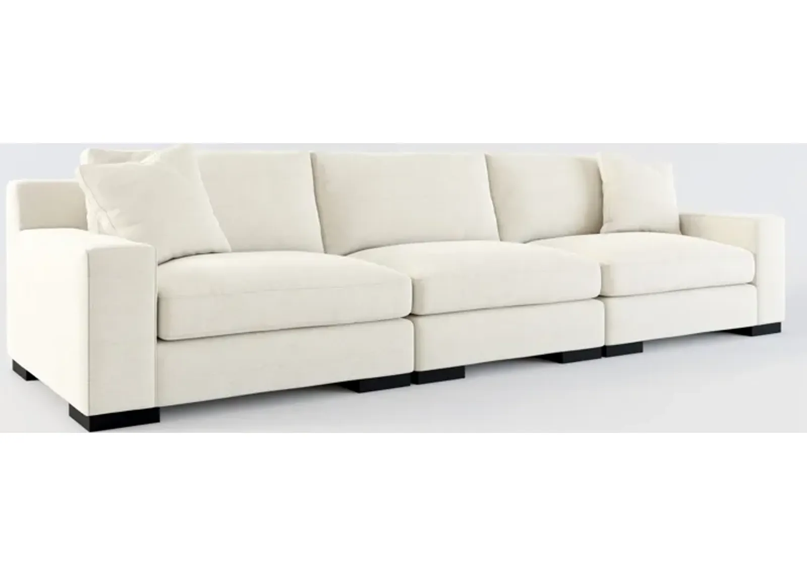 Bondi Foam Comfort 3-Piece Sofa - Curious Pearl