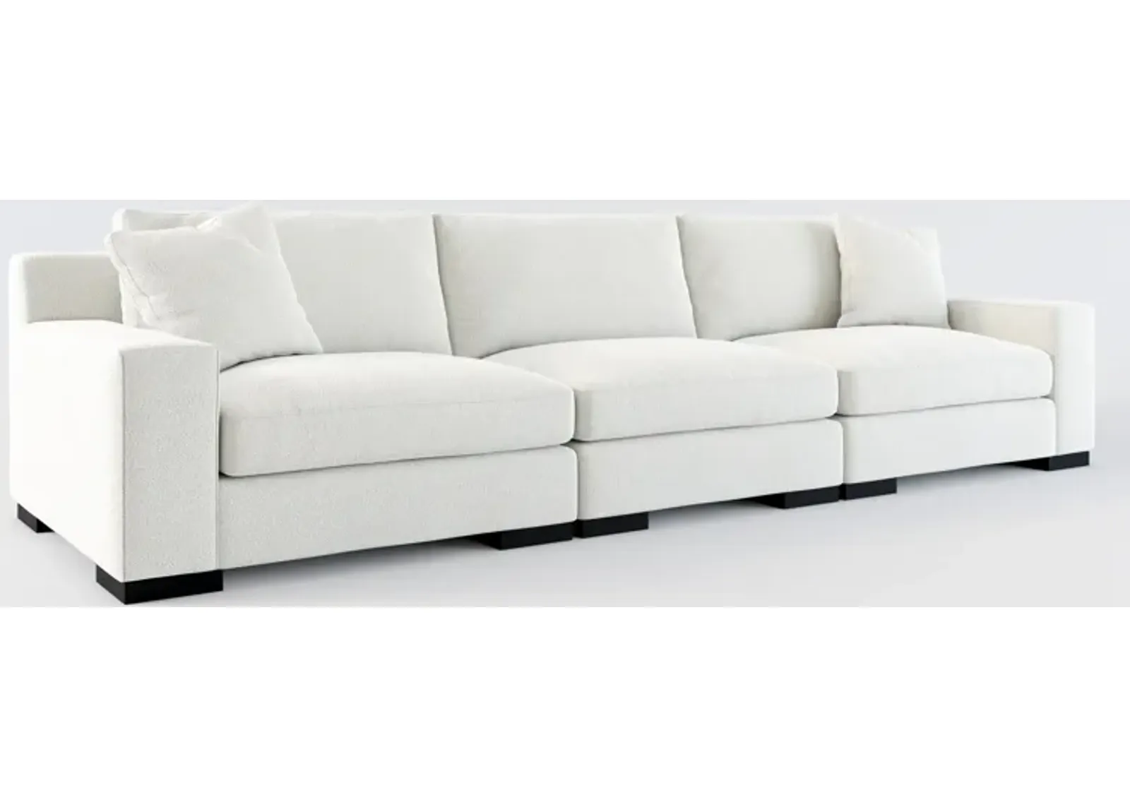 Bondi Foam Comfort 3-Piece Sofa - Oslo Snow