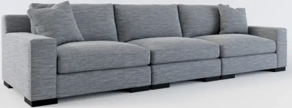 Bondi Foam Comfort 3-Piece Sofa - Dudley Indigo