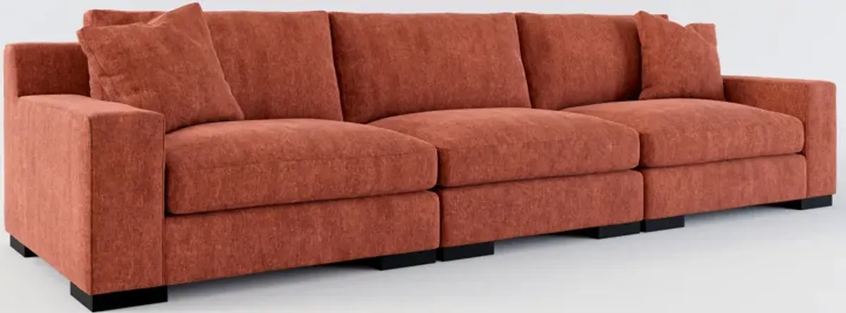 Bondi Foam Comfort 3-Piece Sofa - Contessa Paprika