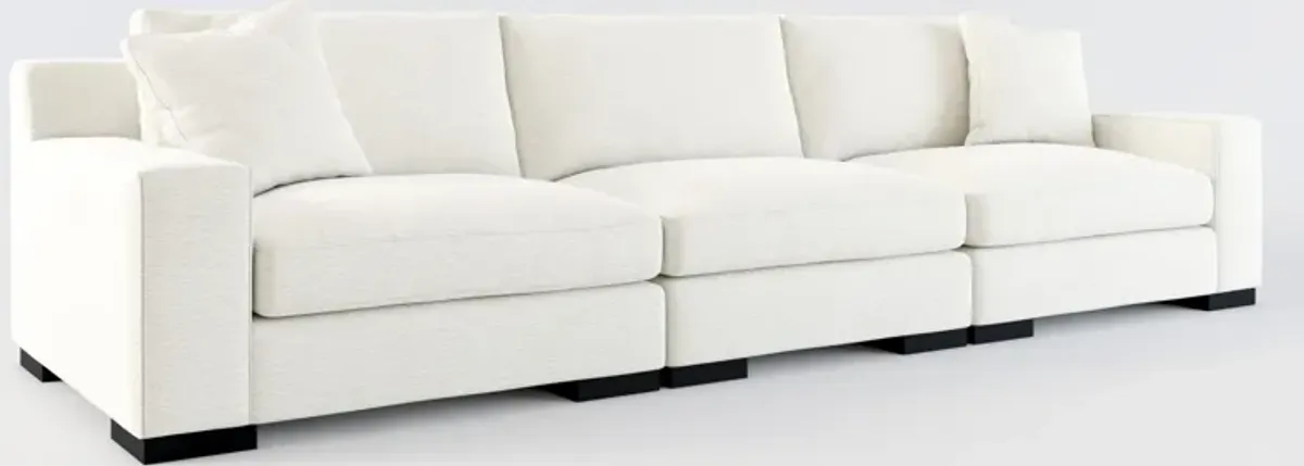 Bondi Foam Comfort 3-Piece Sofa - Living Large White