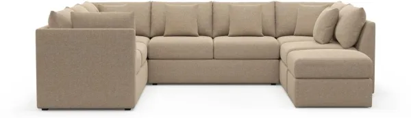The Pitt Foam Comfort Sectional - Liv Wicker