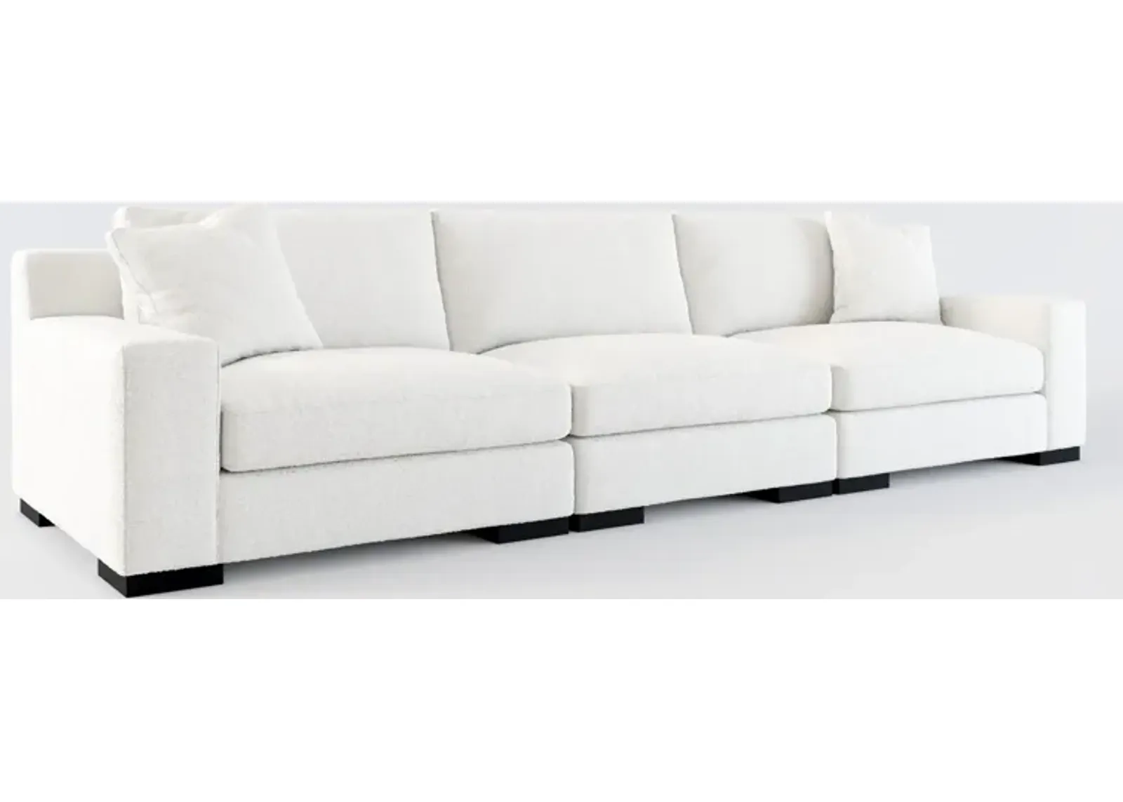 Bondi Foam Comfort 3-Piece Sofa - Bloke Snow