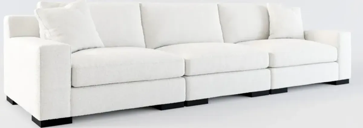 Bondi Foam Comfort 3-Piece Sofa - Bloke Snow