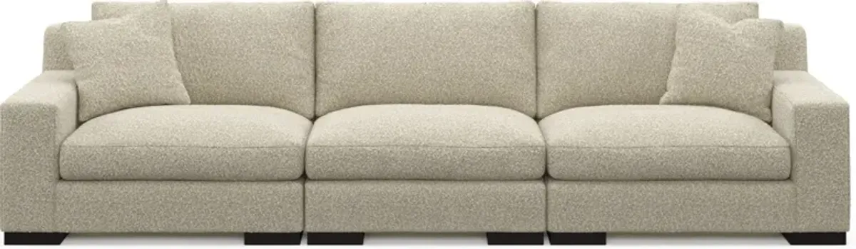 Bondi Foam Comfort 3-Piece Sofa - Bloke Cotton