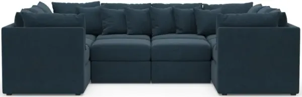The Pitt Foam Comfort Sectional - Broderick Indigo