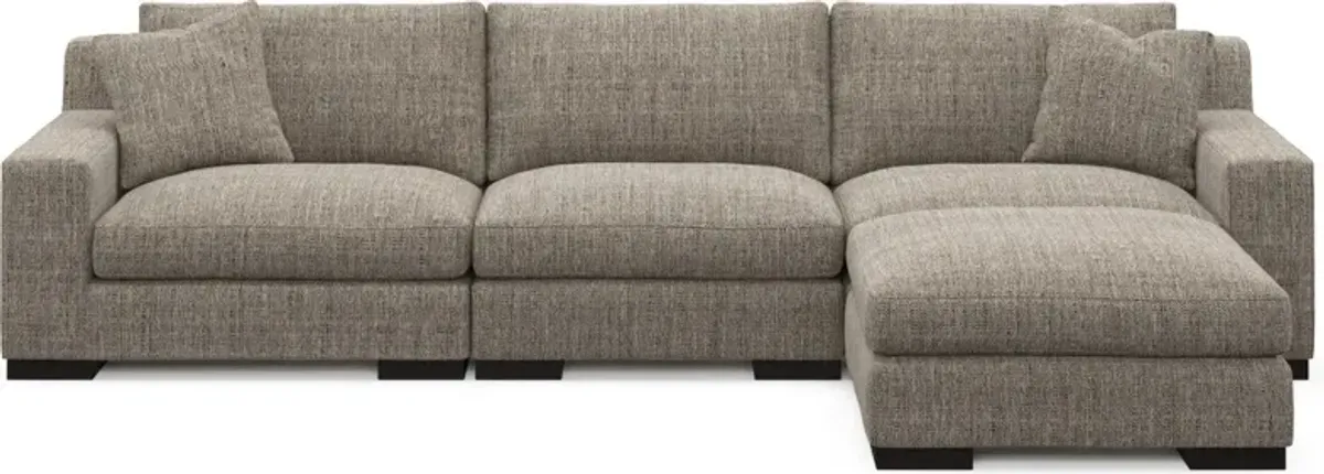 Bondi Foam Comfort 3-Piece Sofa and Ottoman - Mason Flint