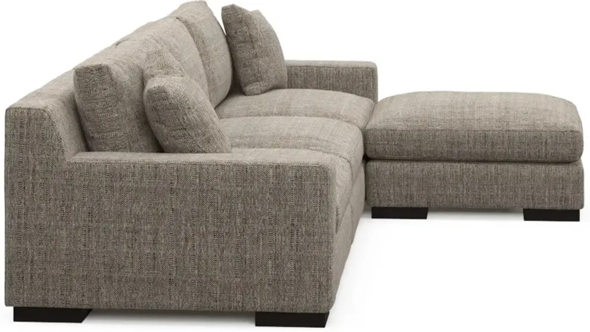 Bondi Foam Comfort 3-Piece Sofa and Ottoman - Mason Flint