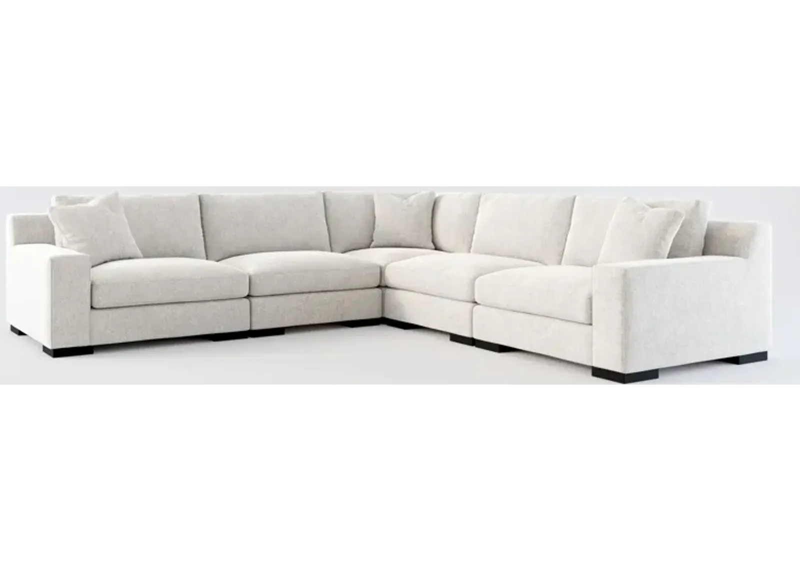 Bondi Foam Comfort 5-Piece Sectional - Burmese Granite