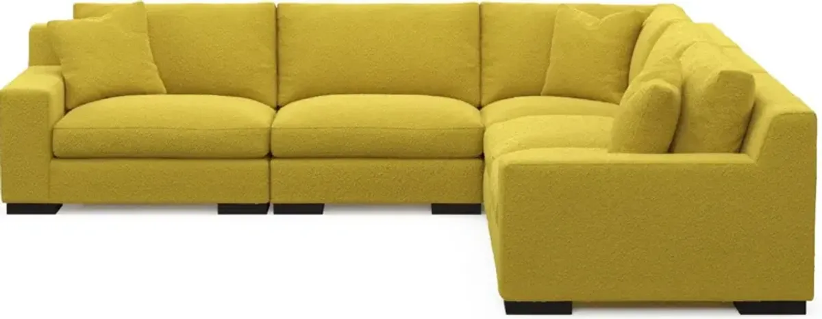 Bondi Foam Comfort 5-Piece Sectional - Bloke Goldenrod