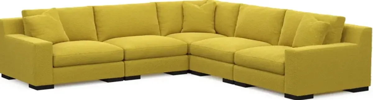 Bondi Foam Comfort 5-Piece Sectional - Bloke Goldenrod