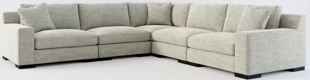 Bondi Foam Comfort 5-Piece Sectional - Pandora Pepper