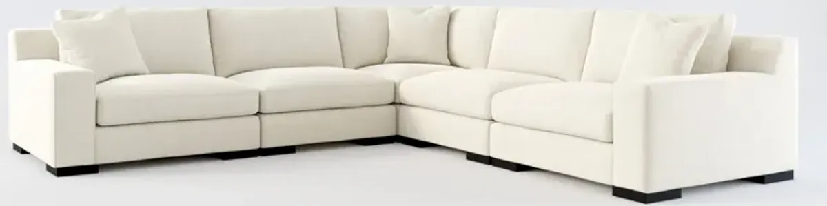 Bondi Foam Comfort 5-Piece Sectional - Curious Pearl