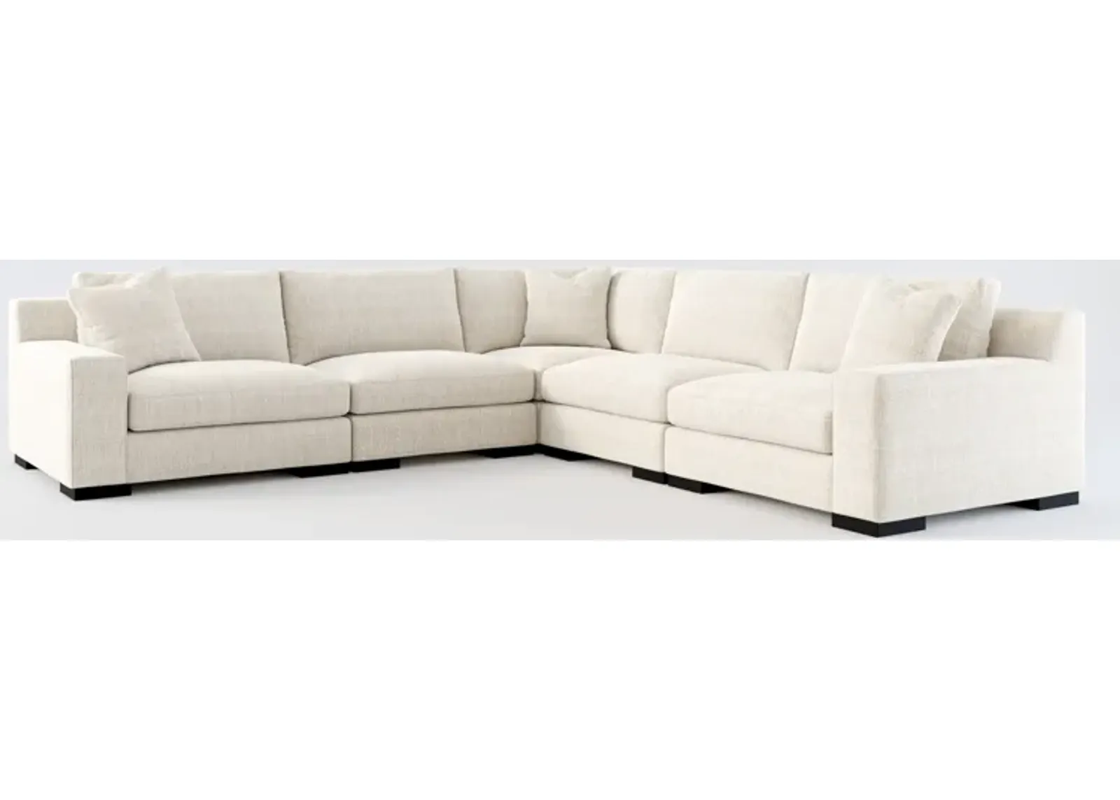 Bondi Foam Comfort 5-Piece Sectional - Mason Porcelain