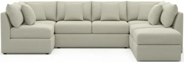 The Pitt Foam Comfort Sectional - Liv Dove