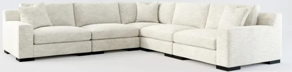 Bondi Foam Comfort 5-Piece Sectional - M Ivory