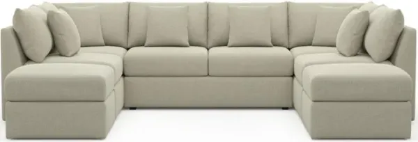 The Pitt Foam Comfort Sectional - Broderick Charcoal