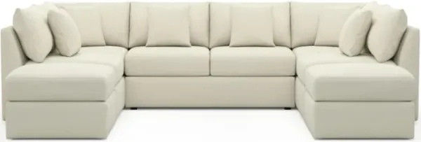The Pitt Foam Comfort Sectional - Fincher Ivory