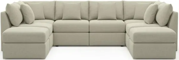 The Pitt Foam Comfort Sectional - Broderick Charcoal
