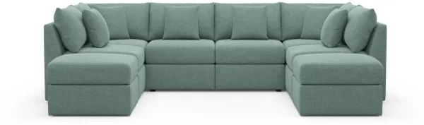 The Pitt Foam Comfort Sectional - Bridger Jade