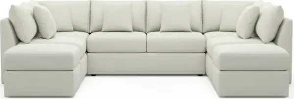 The Pitt Foam Comfort Sectional - Liv Arctic
