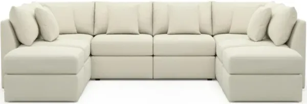 The Pitt Foam Comfort Sectional - Fincher Ivory