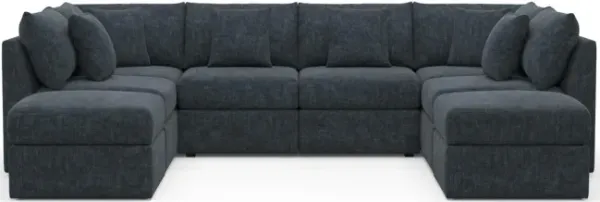 The Pitt Foam Comfort Sectional - Argo Navy